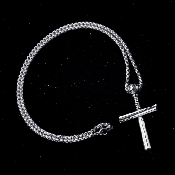 24 HRS SALE ONLY, Waterproof Cross Necklace for men - Mens Necklace Large cross - Picture 7 of 9